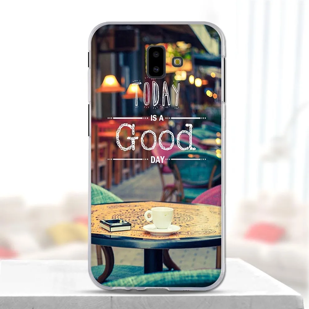 Чехол для Samsung Galaxy j6 Plus мягкий силиконовый 3D милый чехол защитные чехлы J610F