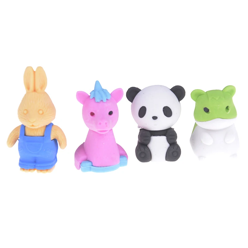 Горячая продажа 4 шт./упак. креативные милые резинки письмо и рисование резиновый