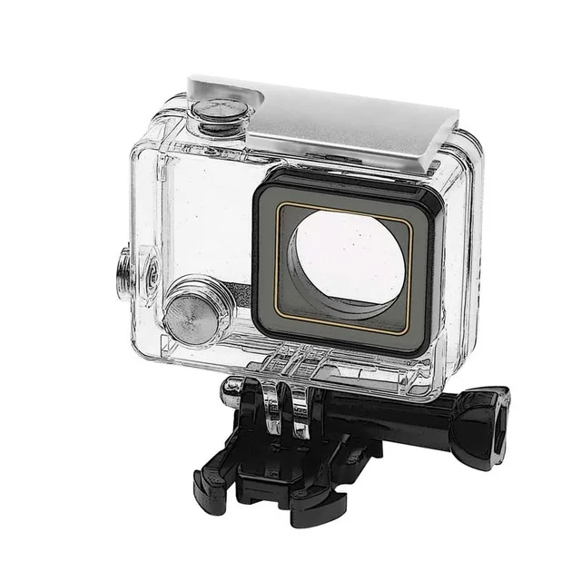 Silver Минифокус замена металла CNC алюминиевый замок пряжка зажим для GoPro HD Hero 3 Plus 4 Защитный корпус водонепроницаемый чехол крепление - Цвет: Silver