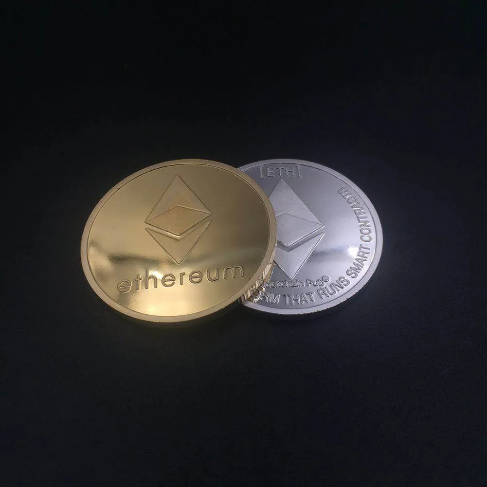 Позолоченные ethereum монет коллекционные Книги по искусству коллекция подарок