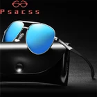 Очки-авиаторы Psacss поляризационные для мужчин и женщин, классические винтажные брендовые дизайнерские солнечные очки из сплава для вождения, рыбалки, UV400