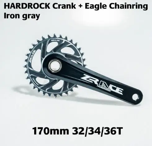 Eagla gray 170 Zracing HARDROCK 1x10 11 12 speed Crankset Vickers-твердость 21! Для MTB 170 мм/175 мм, 32 T/34 T, цепной набор коленей SRAM EAGLE - Цвет: Eagla gray 170