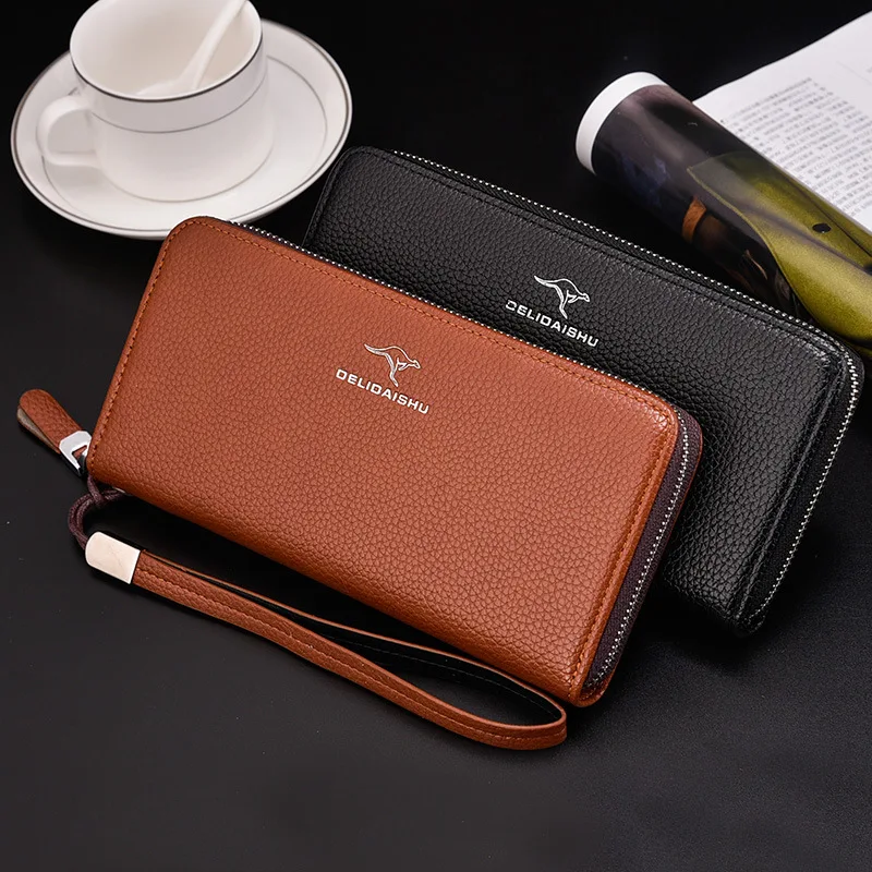 Мужской кожаный кошелек 2020 мужской клатч кошельки Удобные сумки деловые для