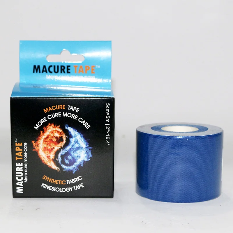 Dark Blue 1 шт. активная спортивная лента K Rock, кинезиологическая спортивная лента, кинезиологическая лента, 5 см х 5 м, хлопковая кинезиологическая лента, спортивная лента для колена - Цвет: Dark Blue