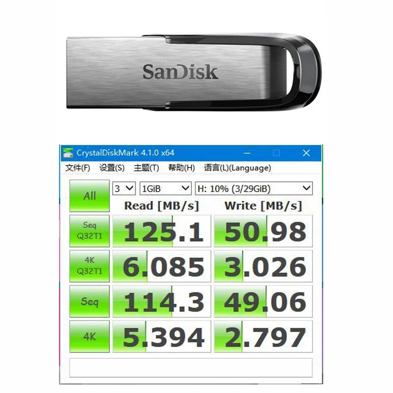Sandisk Флешка флешки 128 ГБ usb флеш-накопитель Drive Подлинная Ультра чутье cle 3 0