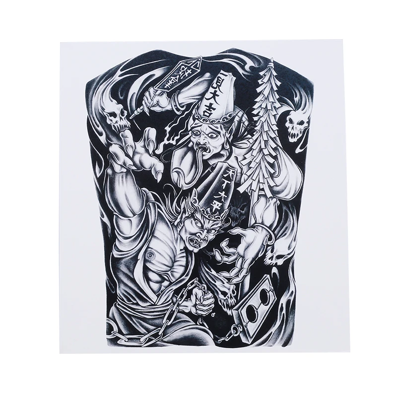 Готические водонепроницаемые наклейки для татуировок холодные и стойкие к поту