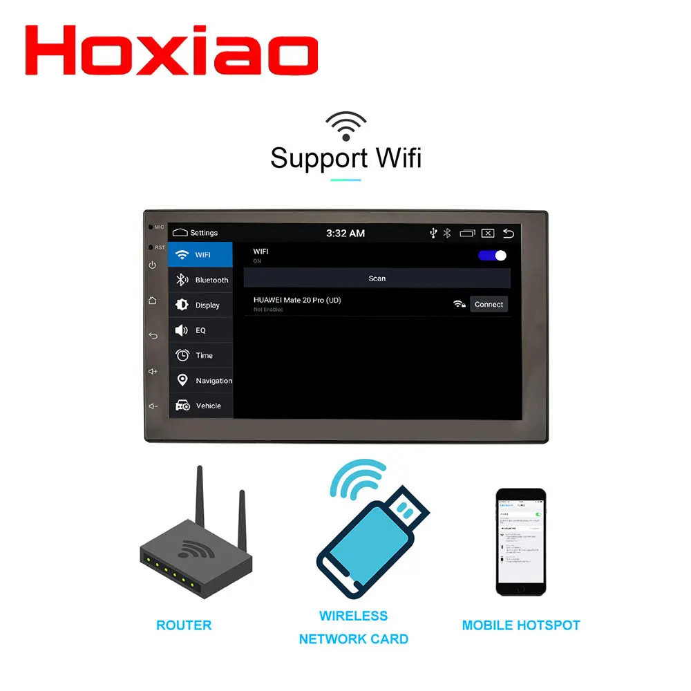 Восьмиядерный 2G + 32G Android 8 1 RDS автомобильный Радио Стерео 7 &quot2 Din Универсальный