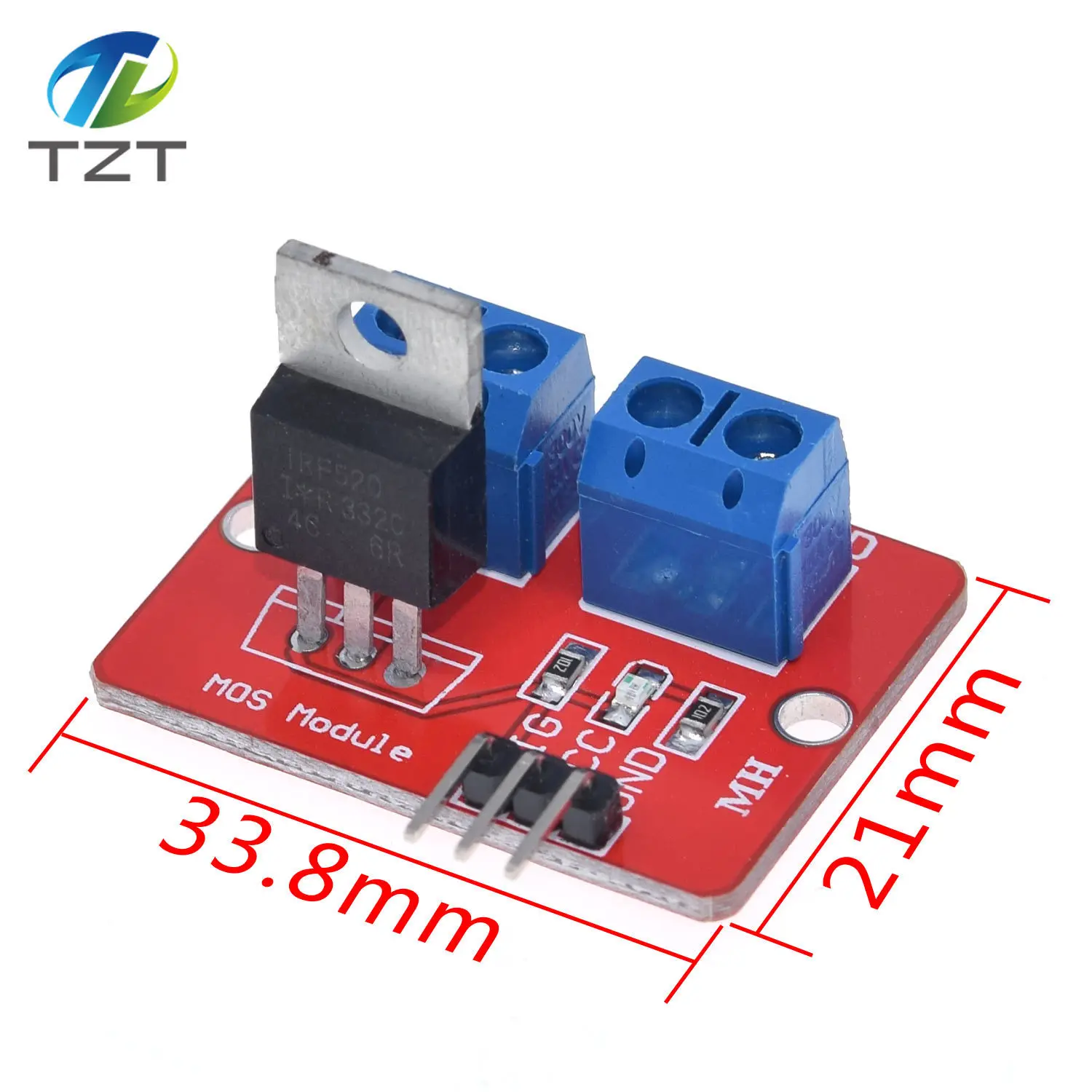 0-24V верхняя кнопка Mosfet IRF520 драйвер MOS модуль для Arduino MCU ARM Raspberry pi