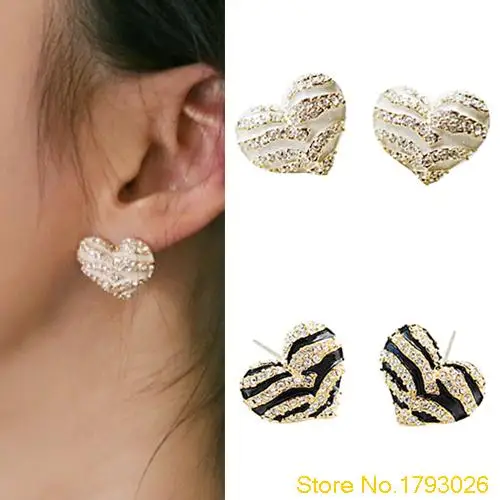 1 пара женские серьги гвоздики в форме сердца|studs earrings fashion jewelry|earings jewelryearrings jewelry |