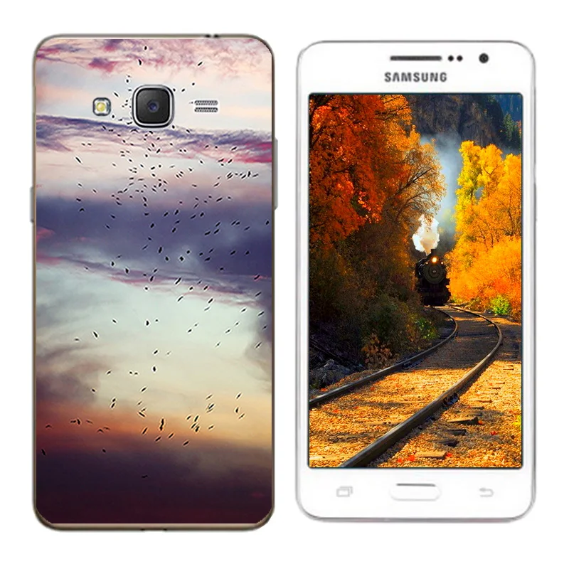Soft Silicone Phone Case for Samsung G530 Back Cases Girl Cat Printing Grand Prime G531 G531H TPU Cover |