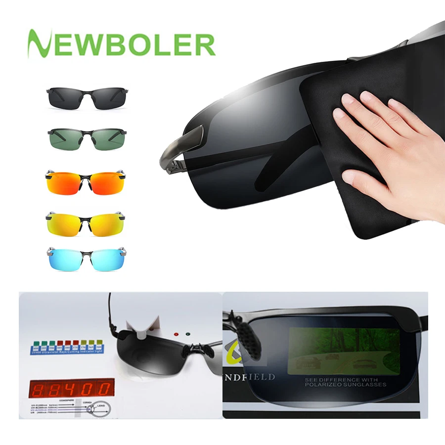 Polarized Fishing Sunlasses Metal Frame For Men Women Sport Sun Glasses Driving Traveling Camping Cycling Eyewear Anti U | Спорт и