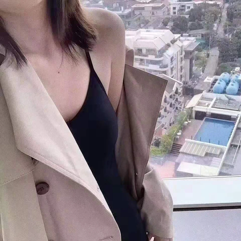 Сексуальная майка с глубоким вырезом летняя женская перекрещивающимися на спине