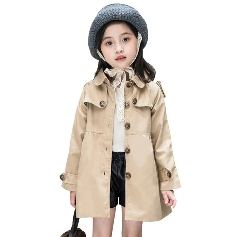 DFXD/Высококачественный осенний однобортный Хлопковый тренч принцессы с отложным