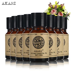 AKARZ знаменитый бренд ценные блюда Жасмин чайное дерево мусс Роза иланг фиолетовый гвоздик Лимон Трава эфирное масло уход за кожей 10 мл * 8