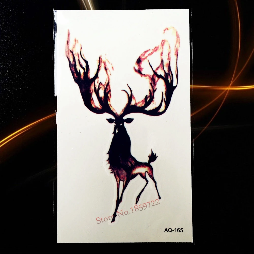 Индийский Черный Звездный дизайн тотемов водонепроницаемый фальшивый