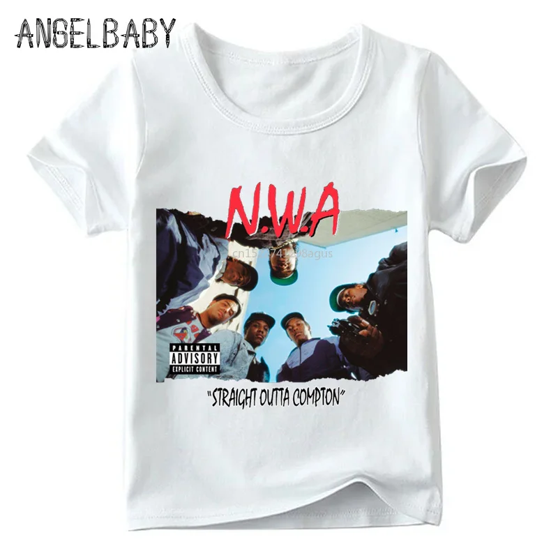 

Children NWA Straight Outta Compton T shirt Summer Baby Boys/Girls Band Hip Hop Short Sleeve Tops Kids Casual T-shirt,ooo558