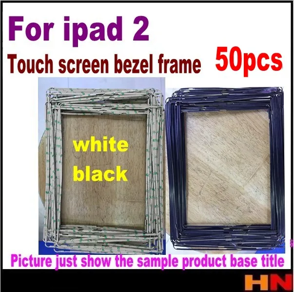 Сменная пластиковая средняя рамка с сенсорным цифровым преобразователем для ipad 2