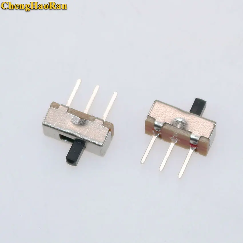 ChengHaoRan 1pcs Interruptor on-off mini Slide Switch SS12D00 SS12D00G3 3pin 1P2T 2 Position toggle switch Handle length:3mm |