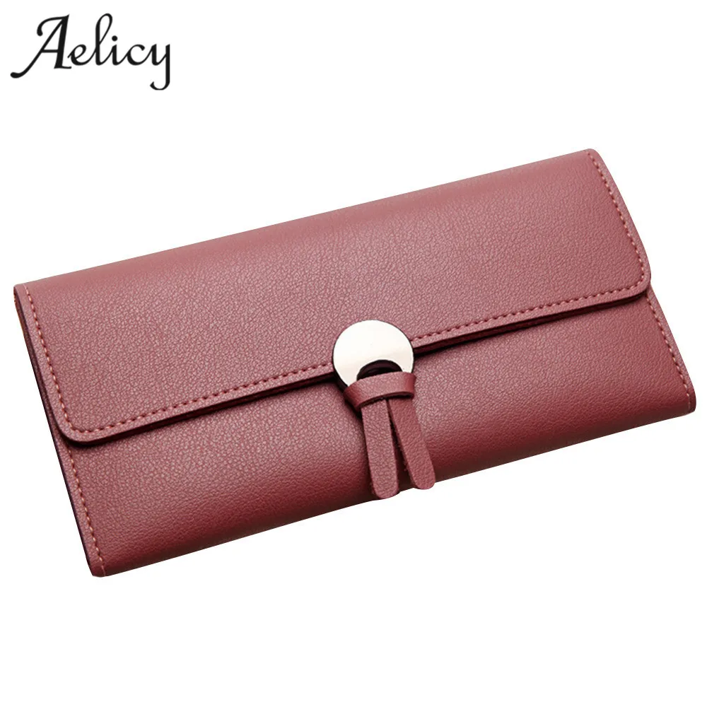 Кошелек Aelicy Женский из искусственной кожи длинный вместительный с отделением