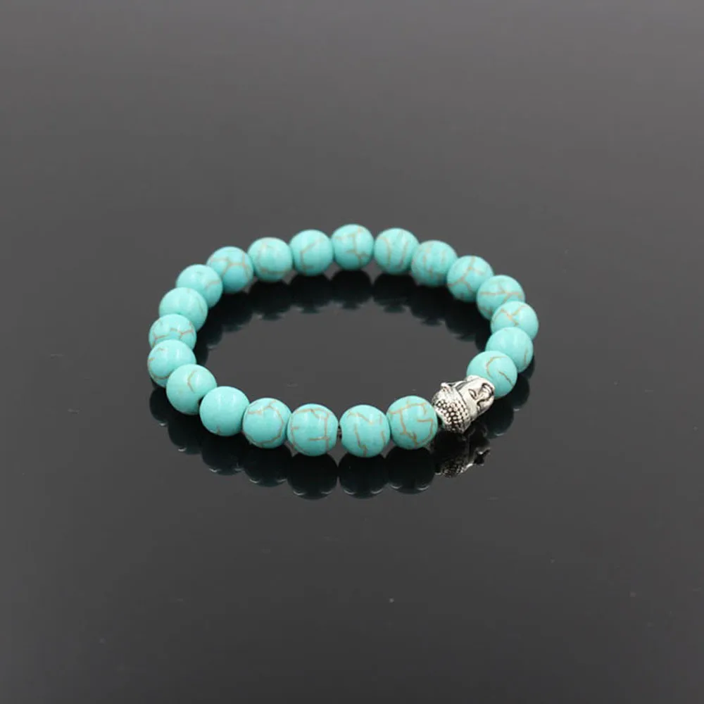 Свежие голубые бриллиантовые браслеты счастливый браслет из сплава мужские или