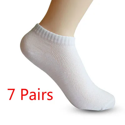 7 Pairs 5 пар, летние мужские носки до лодыжки, сетчатые дышащие тонкие короткие носки-башмачки, мужские носки с закрытым носком, 3d мужские носки, Meias Ho, мужские s для мужчин - Цвет: 7 Pairs