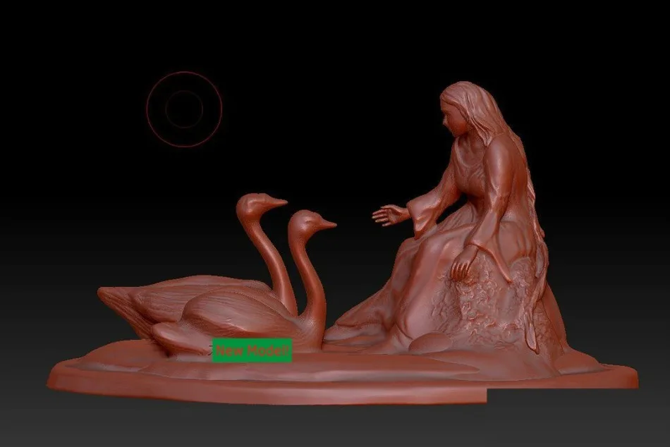 3D модель в формате stl скульптура с твердым вращением модели для машины ЧПУ женщин