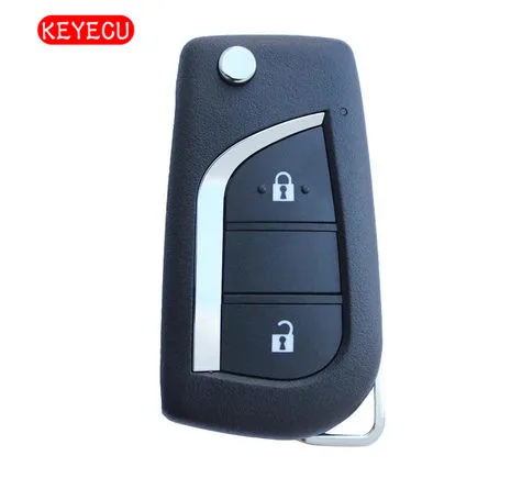 Keyecu XHORSE для Toyota тип универсальный дистанционный брелок 2 кнопки VVDI инструмент