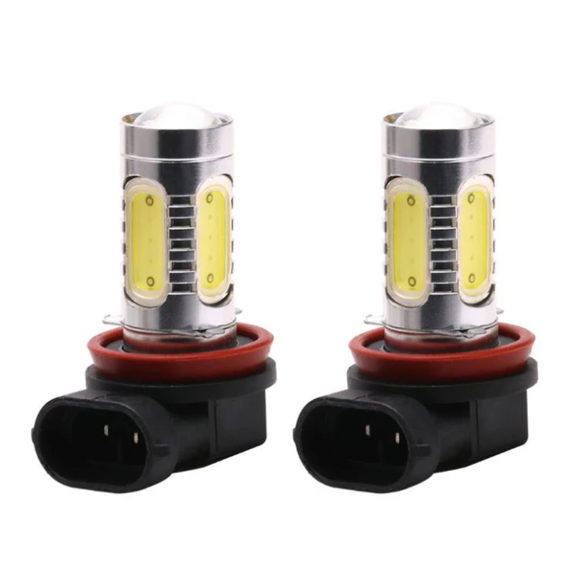 

2PCS 12V Car High Power Fog Lamp Matrix 7.5W 9005 9006 880 881 H1 H4 H7 H11 Highlight Fog Light Astigmatism+Spotlight Fastship