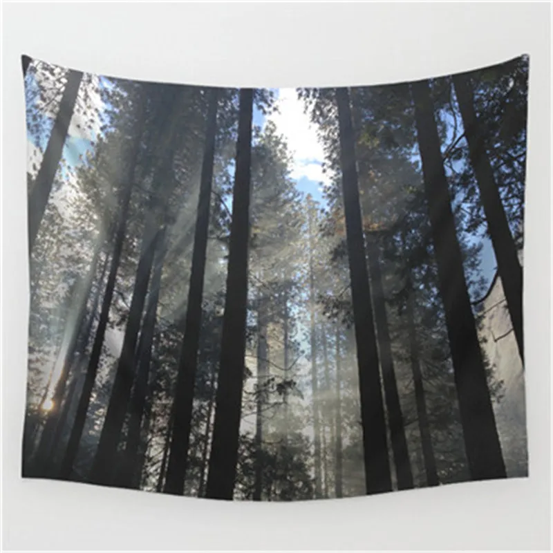 Home Decorative Tapestry Forest Theme Printed Mandala Wall Carpet Hippie Hanging | Дом и сад