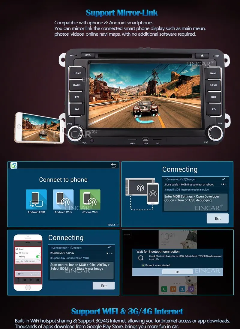Android 5 1 автомобильный dvd плеер 2 Din gps стерео радио видео в тире Навигация резервная