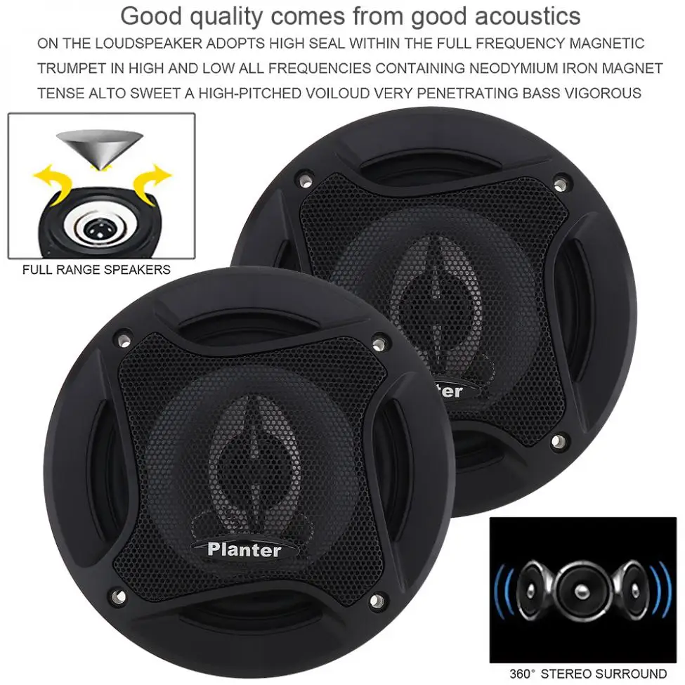 5 дюймов 300 Вт автомобильный HiFi коаксиальный динамик Автомобильная дверь громкий