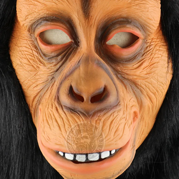 W &amp M маска для Хэллоуина 3D Обезьяна латекс маскарадные маски cos Chimpanzee полное лицо