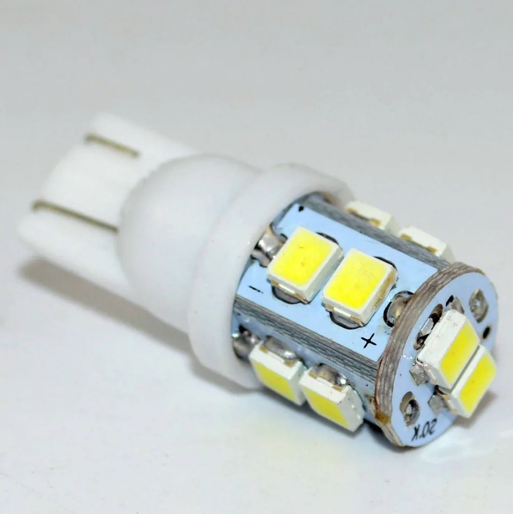 Safego 10 шт. Автомобильный светодиодный светильник T10 W5W 168 194 1210 3528 10 SMD авто интерьер сигнальные лампы хвост, Wedge Bulb, работающего на постоянном токе 12 В в 6000K белый