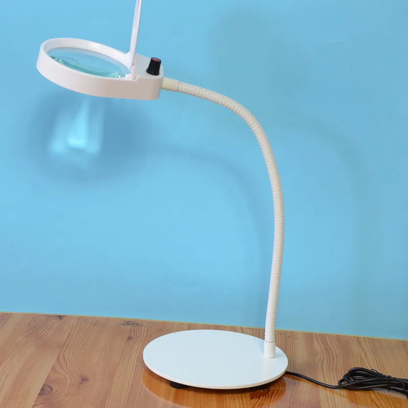 Настольное двойное увеличение 3X-10X увеличительное стекло стол светодиодный свет