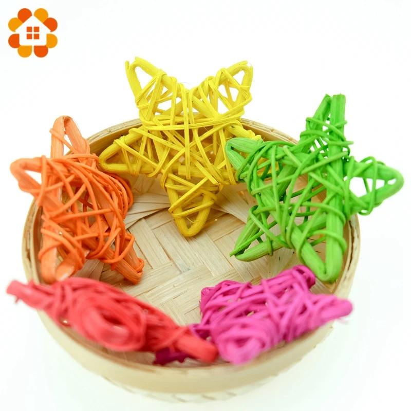 5 шт. 2 размера красочный ротанговый Круглый/сердце/звезда Sepak Takraw для рождества