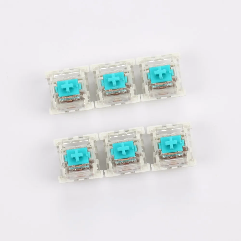 Otm outemu 3 Pin clear teal 80g clicky переключатель для пользовательской механической