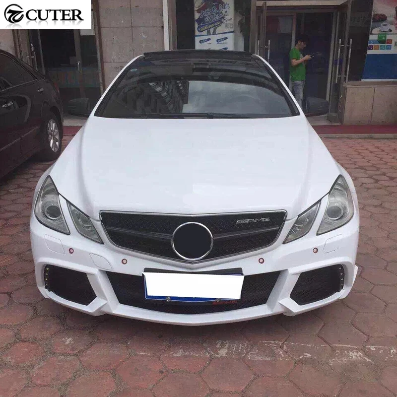 W207 WD style car Body Kit FRP передний бампер задний боковая юбка боковые крылья для Mercedes Bens E