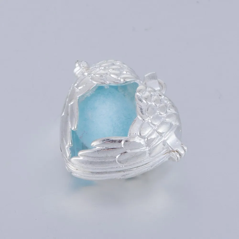 5 шт. микс сердце Посеребренная ароматерапия медальон эфирное масло войлочные