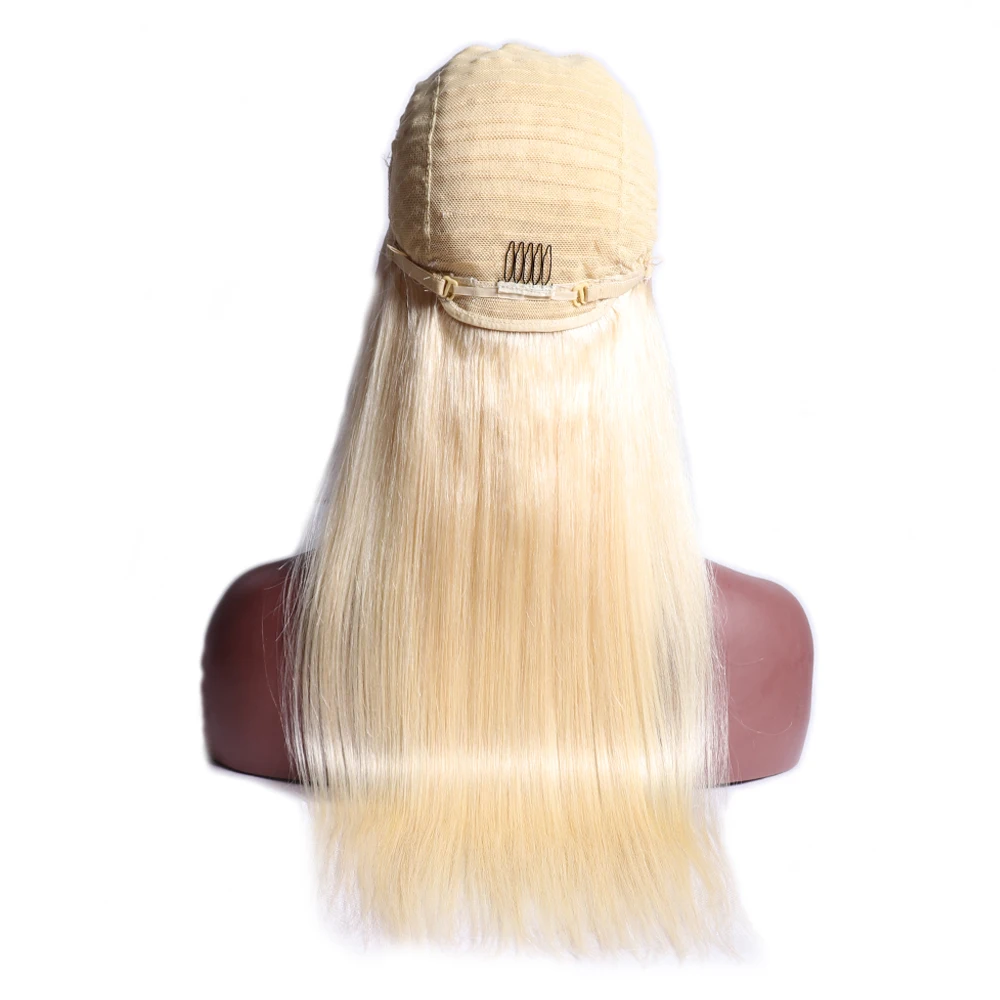 Парик Mstoxic 613 на сетке спереди блонд перуанские прямые парики из человеческих