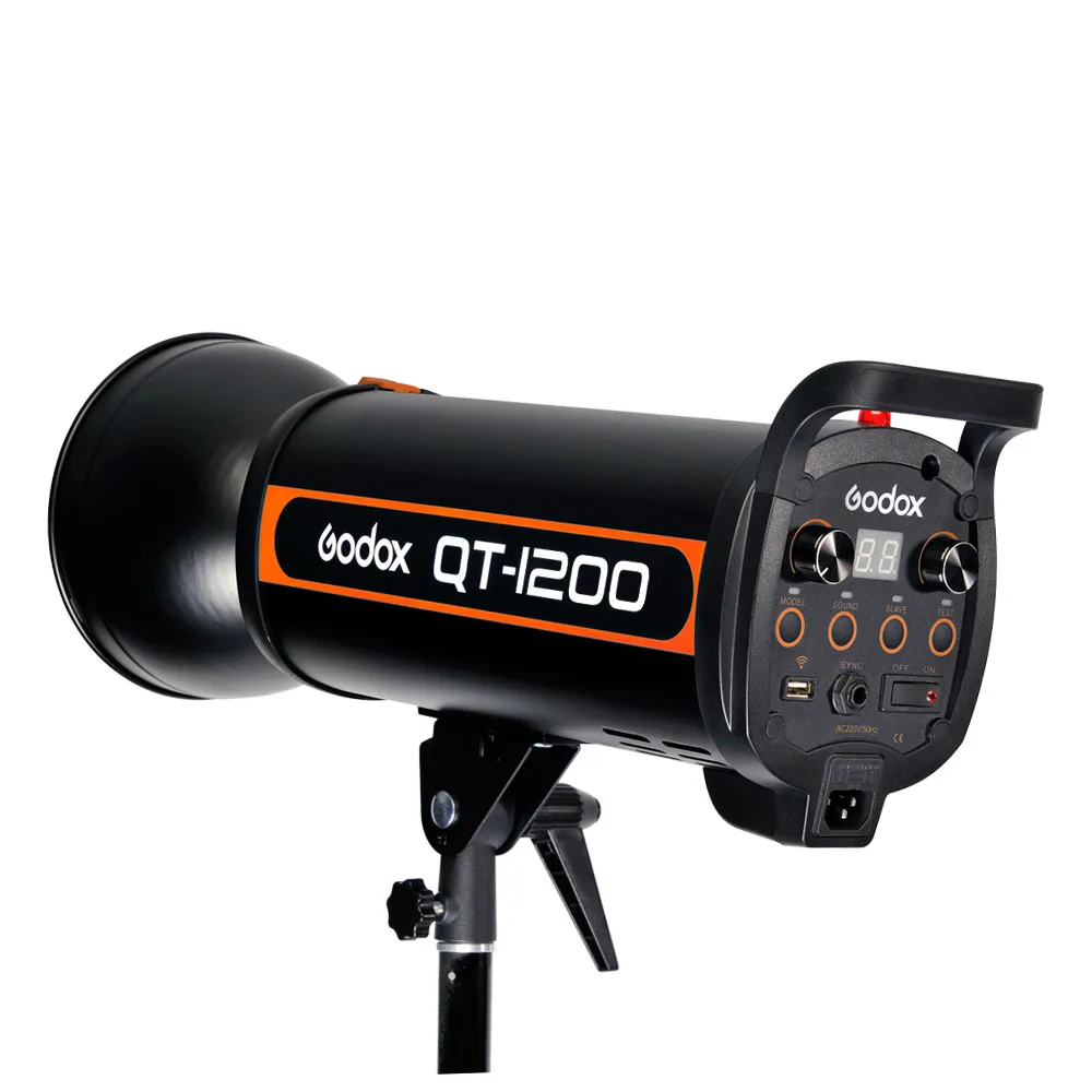 Godox QT 1200 Вт Высокая Продолжительность вспышки 1/5000s студийный стробоскоп