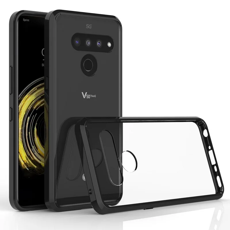 Для LG V50 чехол TPU бампер жесткий PC акриловый прозрачный Гибридный Кристальный чехол для телефона для LG V50 V 50 LGV50 ThinQ 5G Coque чехол Capa