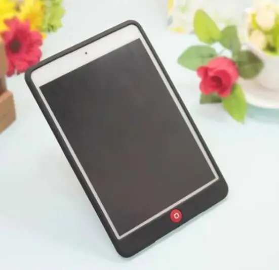 Черный Твердый резиновый защитный чехол для iPad Air 1 силиконовый чехол A1474 A1475 яркий противоударный чехол для iPad Air 1 резиновый чехол 9,7'' - Цвет: Черный