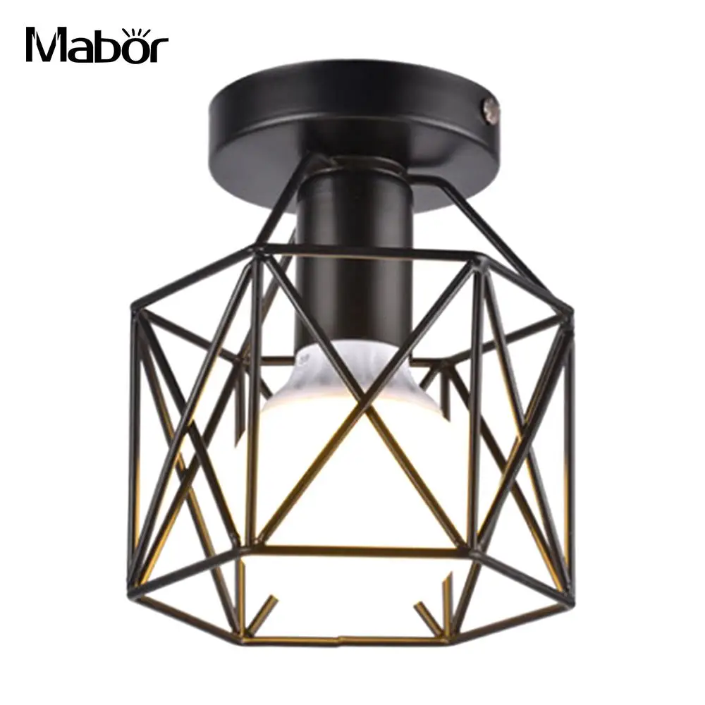Square Pendant Lamp Home Decor LED Ceiling Down Light Walkway Kitchen Durable LED Down Light White Flush Mount Fixture Bedroom