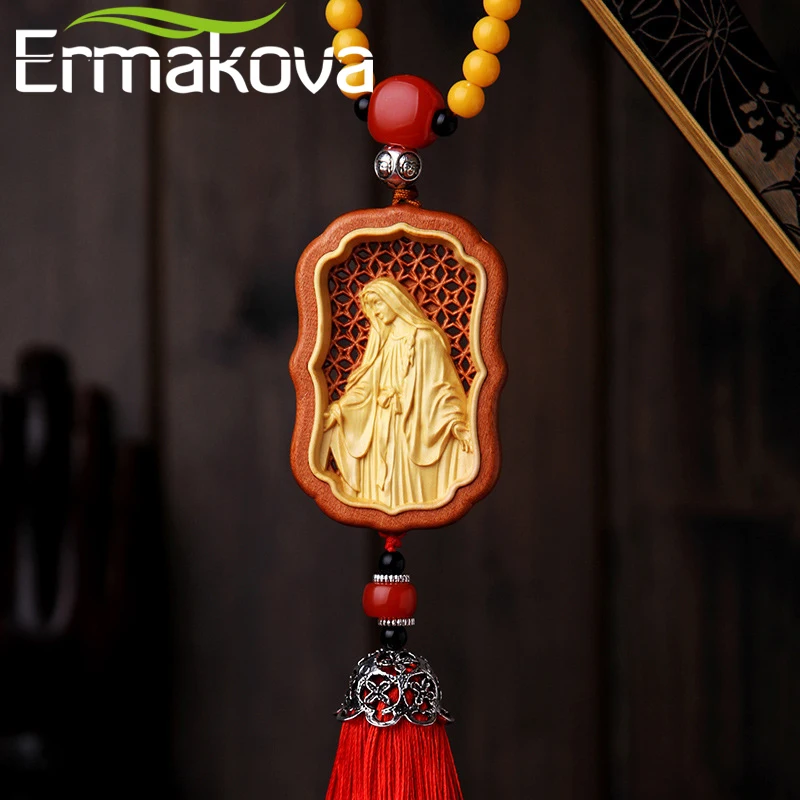 ERMAKOVA 100% бревно Настоящее Дерево художественное ремесло Иисус ручная гравировка