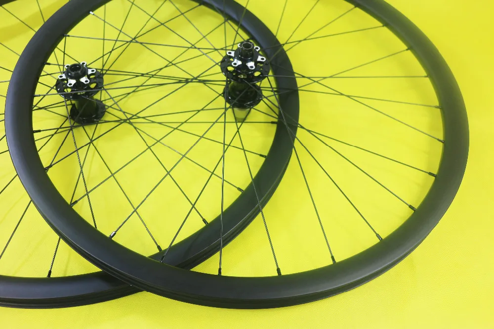 29er MTB XC 30 мм широкополосная углеродная колесная пара Глубокий UD 3K 12K матовый