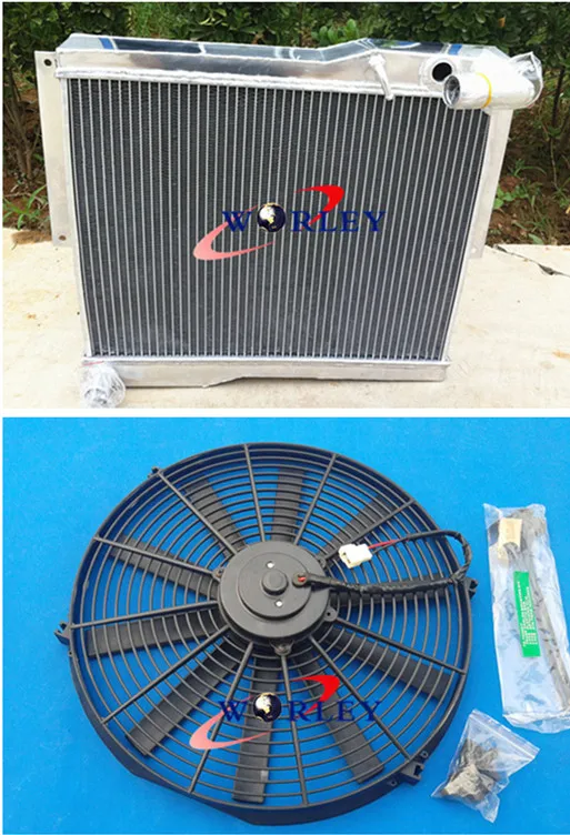 

56MM Aluminum Radiator +Fans MG MGB GT/ROADSTER 1977-1980 78 79 80 1979 1978
