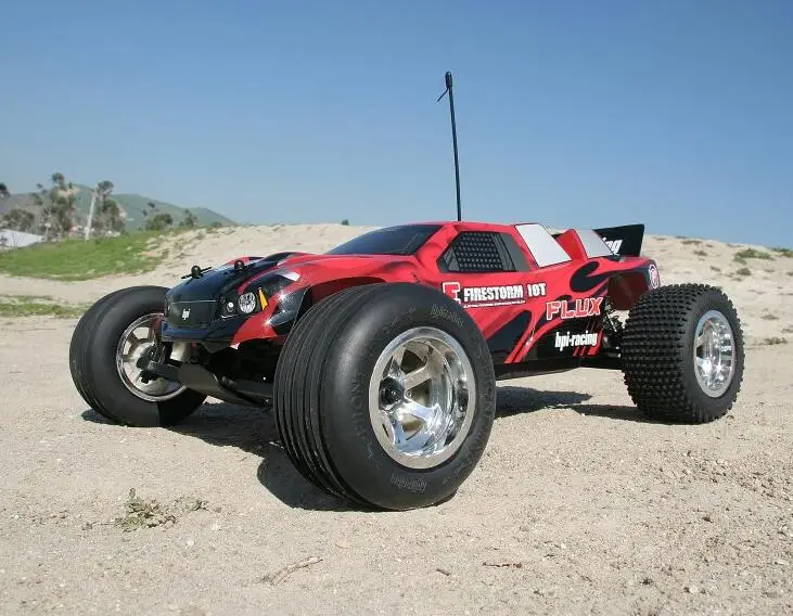 Оригинальный HPI 1/10 гоночный грузовик короткий курс автомобиль серебристый