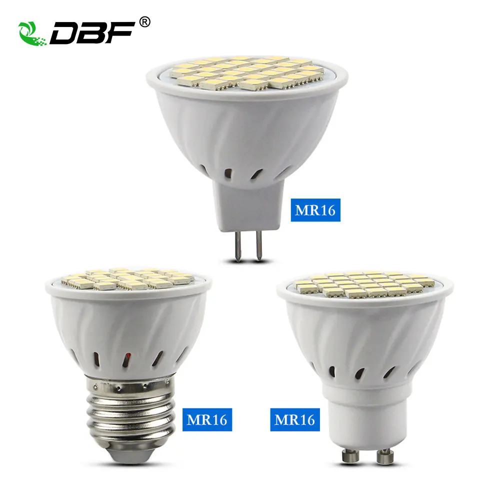 [DBF] Светодиодная лампа E27 SMD 5050 MR16 светодиодная GU10 AC 110V 220 V 3 Вт/4 Вт/5 Вт домашняя