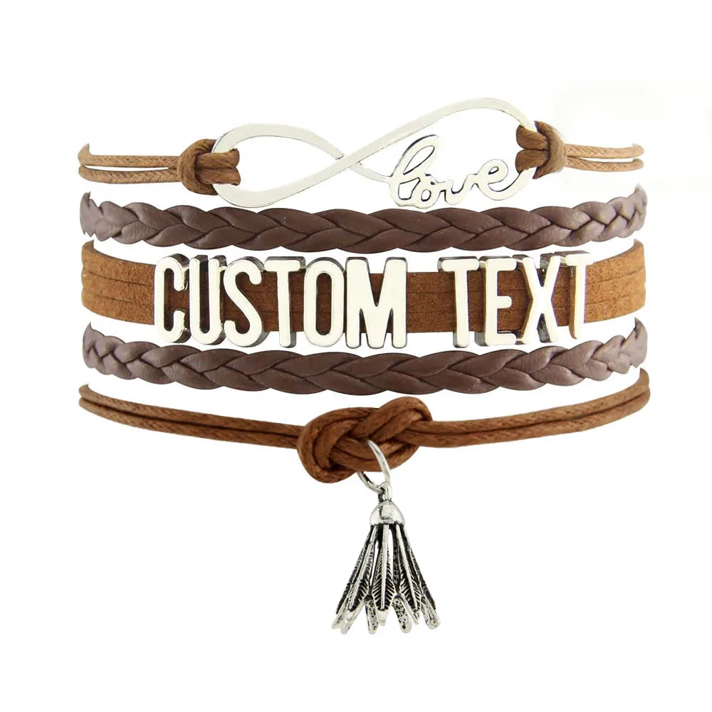 Модные ювелирные изделия на заказ очаровательный браслет подвеска с дизайном