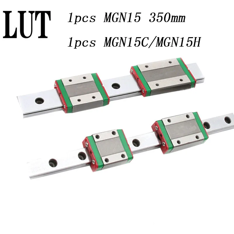High quality 1pcs 15mm Linear Guide MGN15 L= 350mm linear rail way + MGN15C or MGN15H Long carriage for CNC XYZ Axis | Обустройство